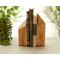 Handmade oak wood bookends for sale